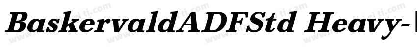 BaskervaldADFStd Heavy字体转换